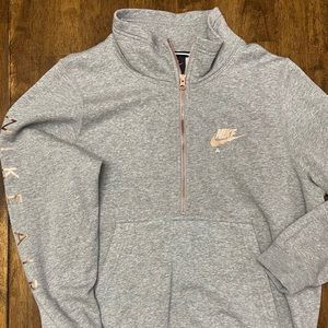 Nike sweatshirt heathered grey pockets